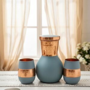 premium-hammered-copper-bottle-glass-set-2