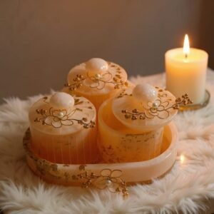 handmade-resin-airtight-storage-jar-set-with-tray-decorative-kitchen-organizer