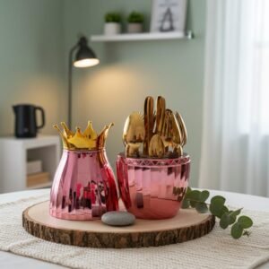 Pink/Rose The Blush Empress - 24pc stainless steel cutlery set