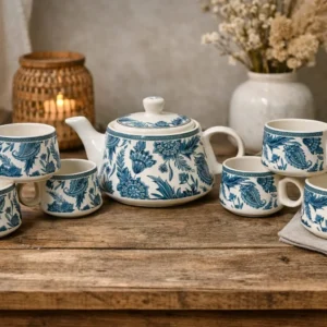 Azure Bloom Signature Tea Set