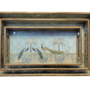 royal-peacock-serving-tray-set